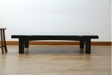 中古　美品　輪島塗り　天板に草花が描かれた座卓　定価約160万円　(R-086029)