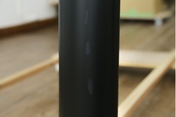 中古　美品　Cassina(カッシーナ)　LC6　スタイリッシュなガラストップのダイニングテーブル　定価約110万円　(R-086030)