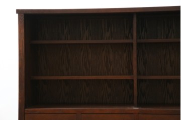 中古　美品　高級品　タモ材　職人手作りの水屋箪笥サイドボード　(R-086031)