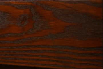 中古　美品　高級品　タモ材　職人手作りの水屋箪笥サイドボード　(R-086031)