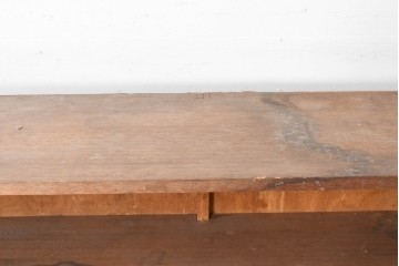 和製ヴィンテージ　たっぷり収納できるシンプルな木製本棚　(R-086036)