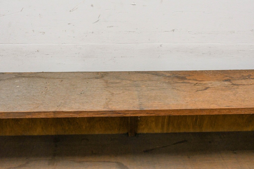 和製ヴィンテージ　たっぷり収納できるシンプルな木製本棚　(R-086037)