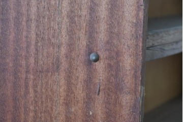 和製ヴィンテージ　たっぷり収納できるシンプルな木製本棚　(R-086038)