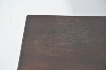 イギリスヴィンテージ　Burton Reproductions Limited　マホガニー材　上品な木肌を楽しめる猫脚のトールチェスト　(R-086039)