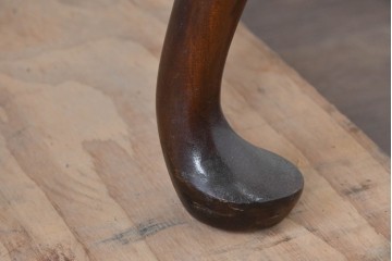 イギリスヴィンテージ　Burton Reproductions Limited　マホガニー材　上品な木肌を楽しめる猫脚のトールチェスト　(R-086039)