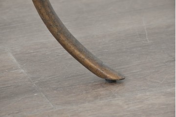 中古　美品　最高級品　アメリカ最高峰家具ブランド　CENTURY(センチュリー)　曲線フレームの美しいガラストップローテーブル　(R-086040)