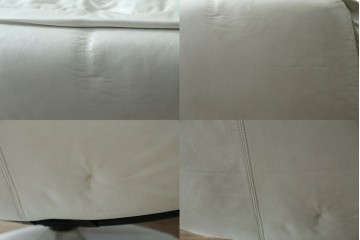 中古　希少な廃番品　EKORNES(エコーネス)　最上級クラス　ドルチェシリーズ　ゆったりとしたつくりのストレスレスチェアとオットマンのセット　定価約50万円　(R-086041)