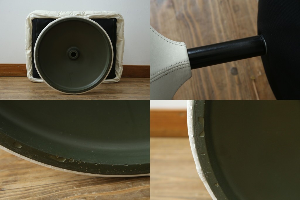 中古　希少な廃番品　EKORNES(エコーネス)　最上級クラス　ドルチェシリーズ　ゆったりとしたつくりのストレスレスチェアとオットマンのセット　定価約50万円　(R-086041)