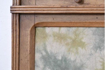 和製アンティーク　段ごとに異なる意匠が楽しめるフラップ扉のスタッキングブックケース　(R-086045)