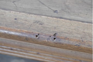 和製アンティーク　段ごとに異なる意匠が楽しめるフラップ扉のスタッキングブックケース　(R-086045)