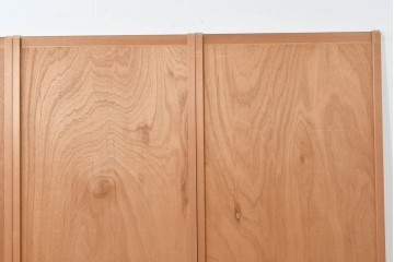 ヴィンテージ建具　昭和後期　均整の取れた狐格子が印象的な引き戸4枚セット　(R-086052)