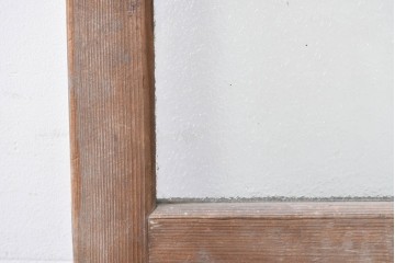 アンティーク建具　昭和初期　風合い豊かな木味が魅力のガラス扉1枚　(R-086053)