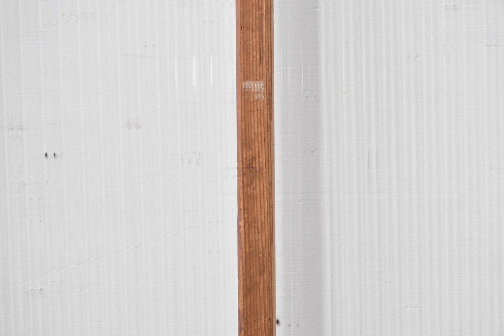 ヴィンテージ建具　昭和中期　組子細工が目を引く幅狭ガラス戸2枚セット　(R-086054)