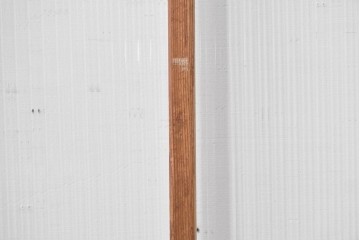 ヴィンテージ建具　昭和中期　組子細工が目を引く幅狭ガラス戸2枚セット　(R-086054)