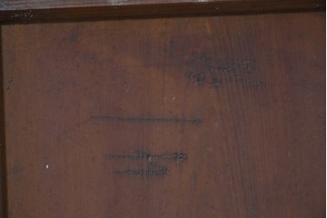 アンティーク建具　昭和初期から中期　すっきりとした素朴なデザインが印象的な幅狭ガラス戸2枚セット　(R-086055)