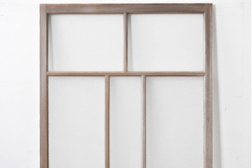 和製アンティーク　昭和初期　木味豊かな佇まいが魅力のガラス戸1枚　(R-086056)