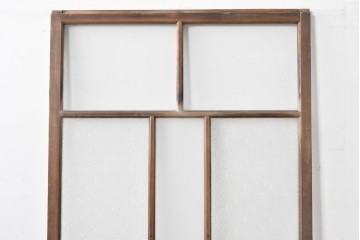 和製アンティーク　昭和初期　木味豊かな佇まいが魅力のガラス戸1枚　(R-086056)