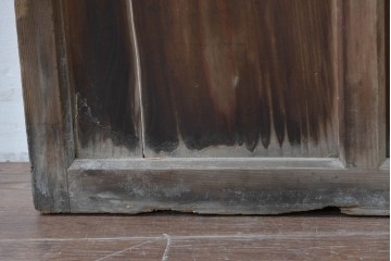 和製アンティーク　昭和初期　木味豊かな佇まいが魅力のガラス戸1枚　(R-086056)