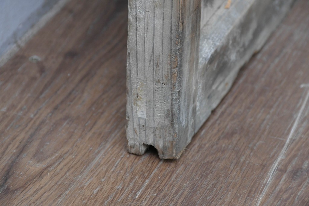 和製アンティーク　昭和初期　木味豊かな佇まいが魅力のガラス戸1枚　(R-086056)