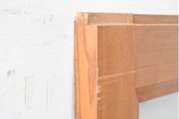 ヴィンテージ建具　昭和中期　腰板欅(ケヤキ)材　欅の風合いが楽しめるガラス戸1枚　(R-086057)