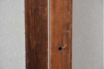 ヴィンテージ建具　昭和中期　レトロなガラス使いが魅力のガラス戸4枚セット　(R-086063)