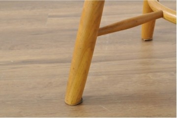 中古　柏木工(KASHIWA)　楢材　素朴な木の表情が楽しめるダイニングチェア4脚セット　(R-086066)