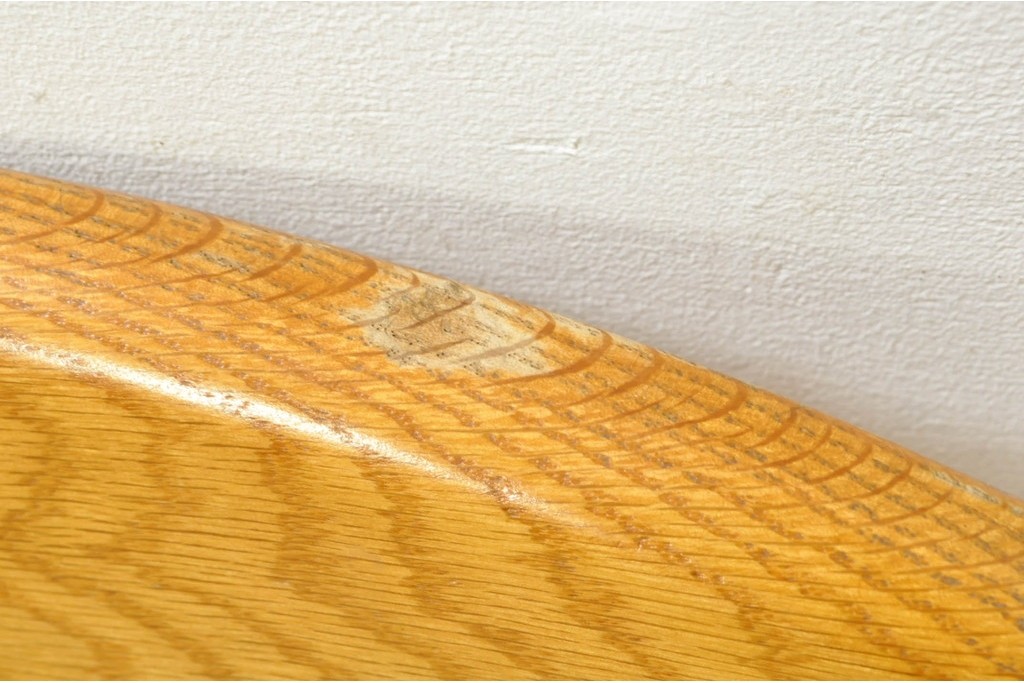 中古　柏木工(KASHIWA)　楢材　素朴な木の表情が楽しめるダイニングチェア4脚セット　(R-086066)