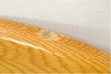 中古　柏木工(KASHIWA)　楢材　素朴な木の表情が楽しめるダイニングチェア4脚セット　(R-086066)