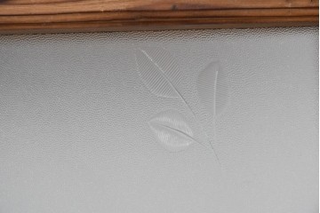 アンティーク建具　大正期　裏障子付き　味わいある木味が楽しめる幅狭格子戸4枚セット　(R-086067)