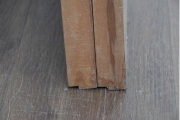 ヴィンテージ建具　昭和後期　細やかな簾とガラス窓が涼やかな簾戸2枚セット　(R-086069)