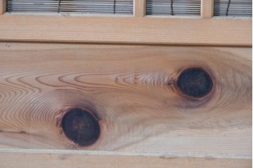 ヴィンテージ建具　昭和後期　細やかな簾とガラス窓が涼やかな簾戸4枚セット　(R-086070)