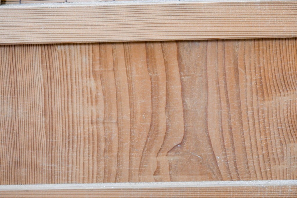 ヴィンテージ建具　昭和後期　細やかな簾とガラス窓が涼やかな簾戸2枚セット　(R-086072)