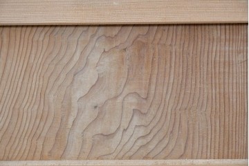 ヴィンテージ建具　昭和後期　細やかな簾とガラス窓が涼やかな簾戸2枚セット　(R-086073)