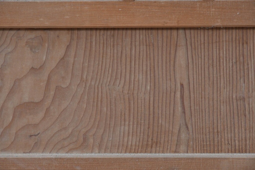 ヴィンテージ建具　昭和後期　細やかな簾とガラス窓が涼やかな簾戸2枚セット　(R-086074)