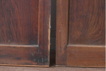 アンティーク建具　明治期　繊細な格子が美しい格子戸2枚セット　(R-086076)