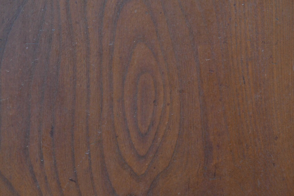 アンティーク建具　昭和初期から中期　欅(ケヤキ)材　鏡板の美しい木目が魅力のガラス戸1枚　(R-086078)