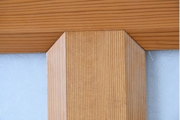 ヴィンテージ建具　昭和後期　格子と模様ガラスの組み合わせが優しい光を取り込むガラス戸1枚　(R-086079)