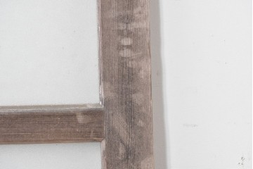 ヴィンテージ建具　昭和中期　整った格子が空間をすっきりと見せるガラス戸1枚　(R-086080)