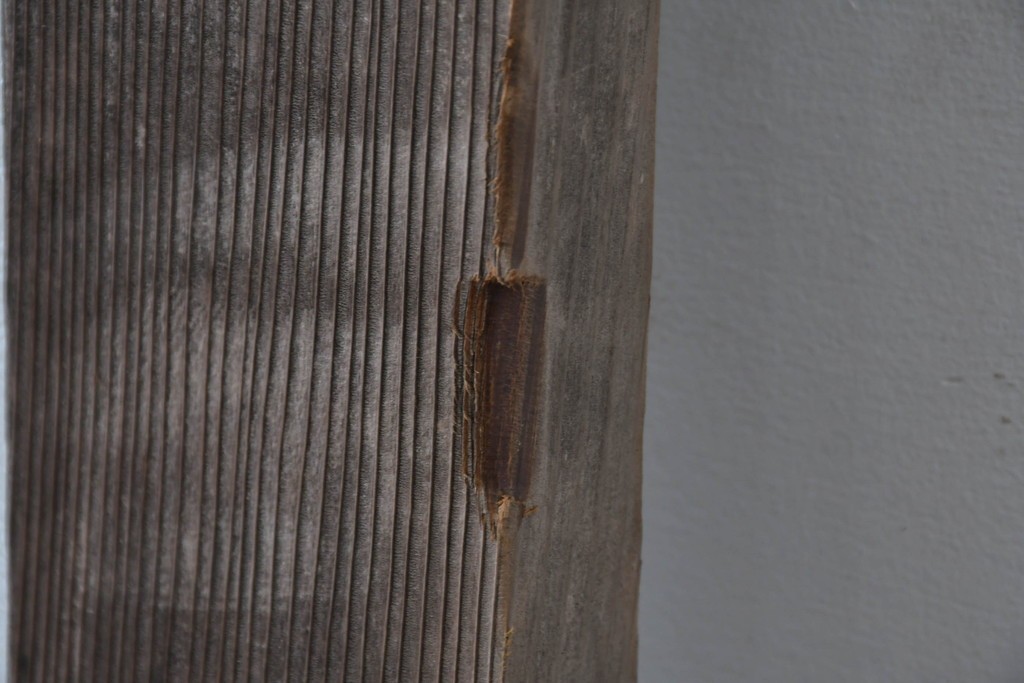 ヴィンテージ建具　昭和中期　整った格子が空間をすっきりと見せるガラス戸1枚　(R-086080)