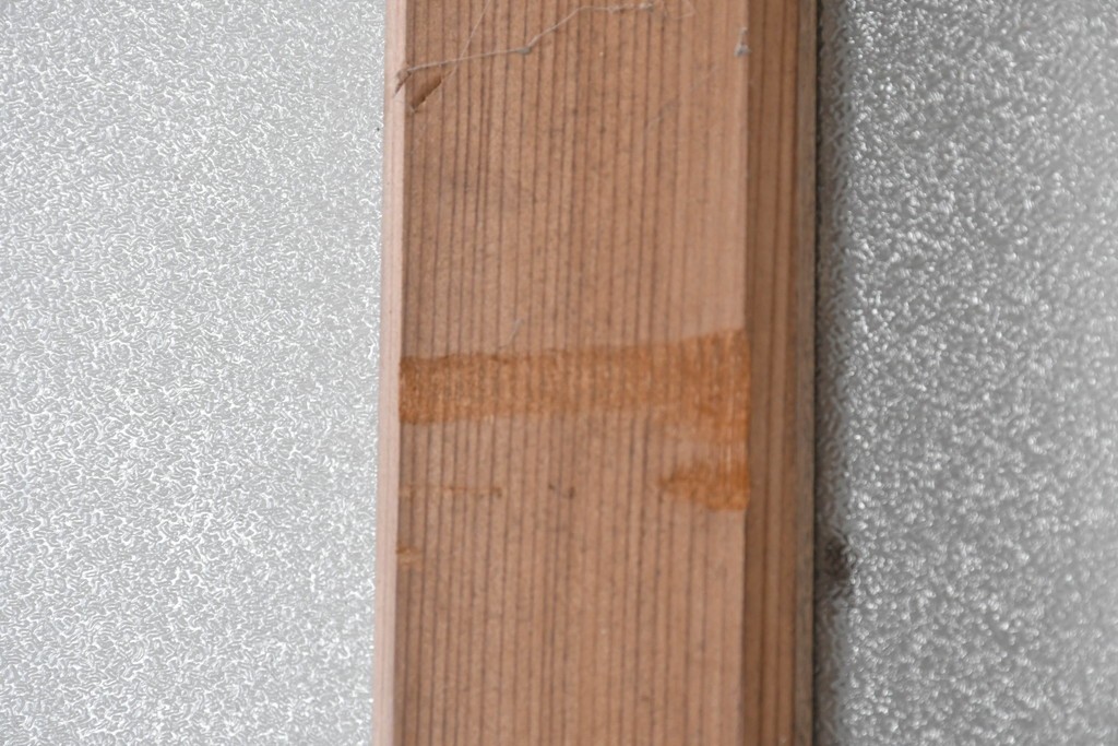 ヴィンテージ建具　昭和中期　整った格子が空間をすっきりと見せるガラス戸1枚　(R-086080)