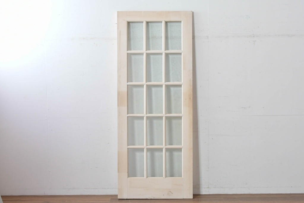 ヴィンテージ建具　昭和中期　洋風の空間にも和の空間にもなじみやすいドア1枚　(R-086081)