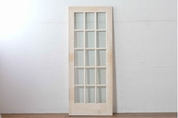 ヴィンテージ建具　昭和中期　洋風の空間にも和の空間にもなじみやすいドア1枚　(R-086081)