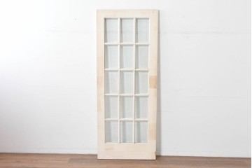 ヴィンテージ建具　昭和中期　洋風の空間にも和の空間にもなじみやすいドア1枚　(R-086081)