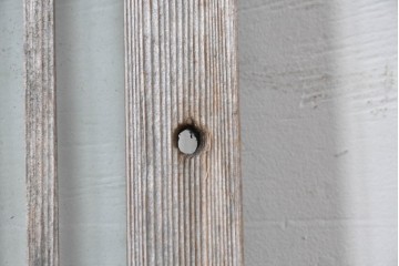 ヴィンテージ建具　昭和中期　ガラス入り　すっきりとした細格子戸2枚セット　(R-086082)