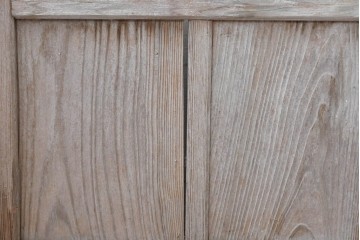 ヴィンテージ建具　昭和中期　ガラス入り　すっきりとした細格子戸2枚セット　(R-086082)