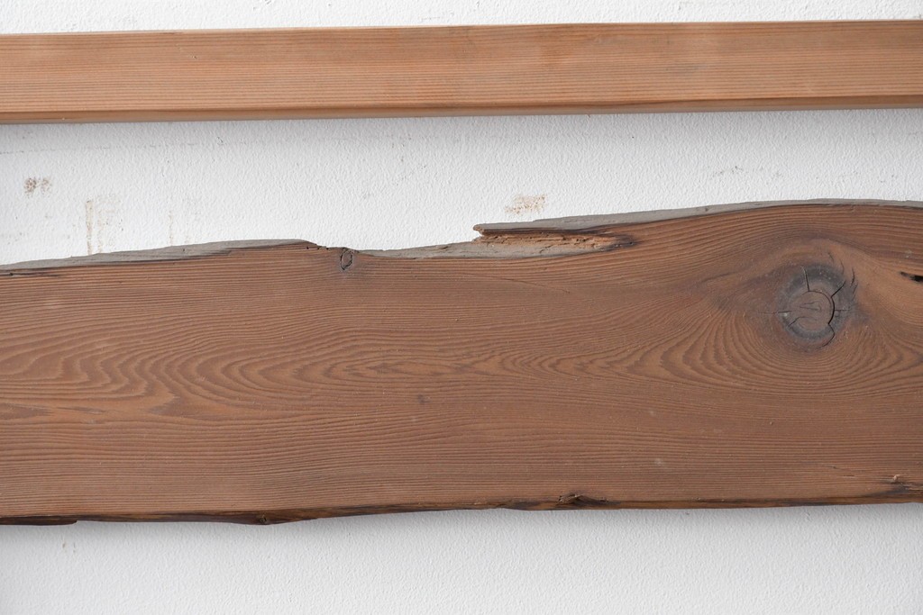 ヴィンテージ建具　昭和中期　木の表情が味わい深い夏戸4枚セット　(R-086083)