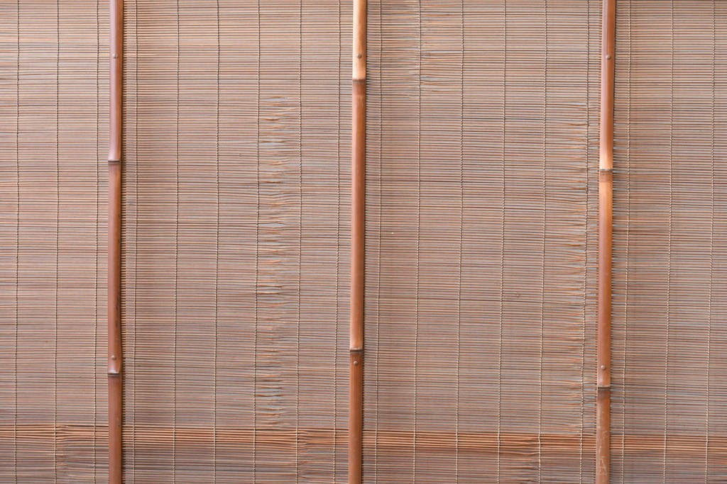 ヴィンテージ建具　昭和中期　木の表情が味わい深い夏戸4枚セット　(R-086083)