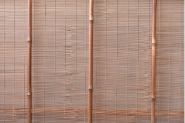 ヴィンテージ建具　昭和中期　木の表情が味わい深い夏戸4枚セット　(R-086083)