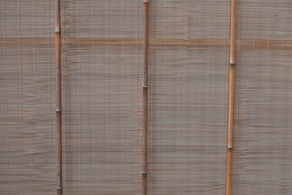 ヴィンテージ建具　昭和中期　木の表情が味わい深い夏戸4枚セット　(R-086083)