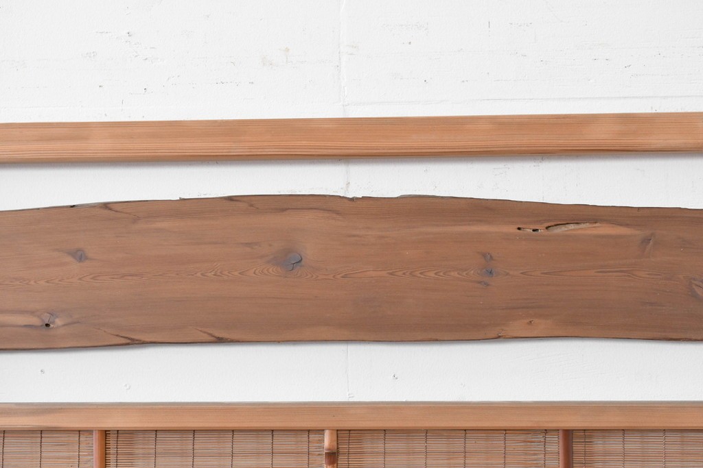 ヴィンテージ建具　昭和中期　木の表情が味わい深い夏戸4枚セット　(R-086083)